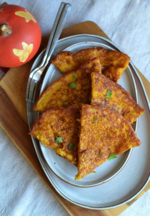 Recette Galettes farine de pois chiche et butternut #vég