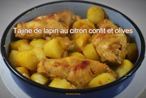 Recette Tajine de cuisses de lapin au citron confit et olives