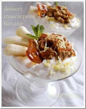 Recette Dessert mascarpone banane