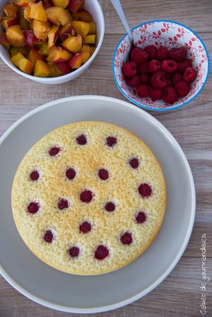 Recette Financier géant aux framboises, dessert gourmand de l’été
