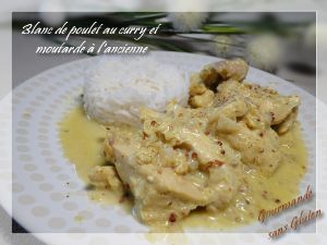 Recette Blanc de poulet curry moutarde avec Monsieur Cuisine