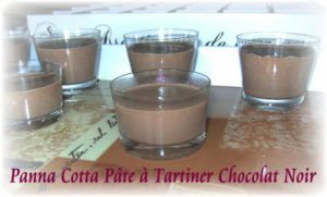 Recette Panna Cotta Pâte à Tartiner Chocolat Noir