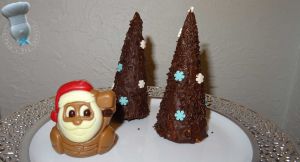 Recette Sapins de Noël façon cheesecake au chocolat