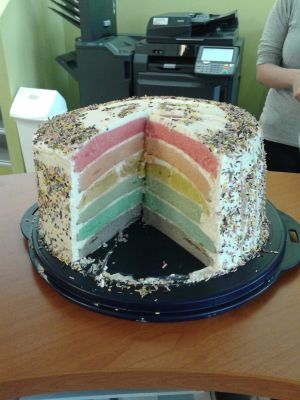 Recette Raimbow Cake