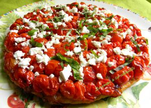 Recette Tarte aux tomates cerise et féta