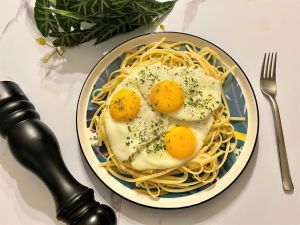 Recette Linguine au comté et œufs à cheval de Philippe Etchebest