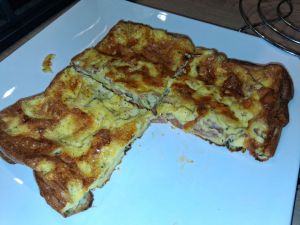 Recette Clafoutis au jambon cru et au roquefort