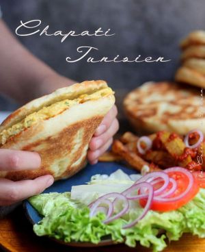 Recette Sandwich Chapati Tunisien