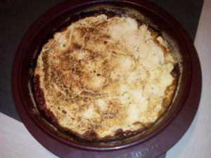 Recette Crumble aux pêches au companion