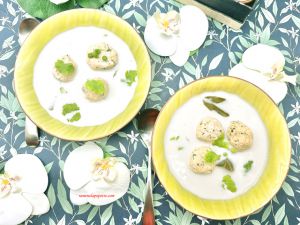 Recette Soupe coco saumon