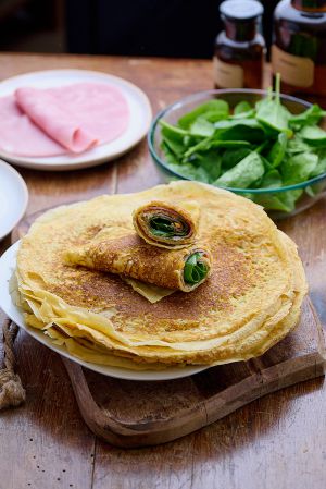 Recette Crêpes à la courge salées