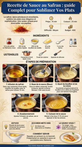 Recette Sauce au Safran : guide Complet pour Sublimer Vos Plats