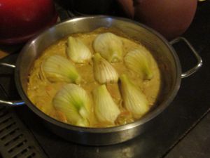 Recette Curry de fenouil, riz thaï