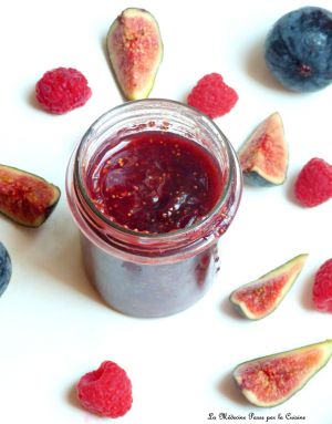 Recette Confiture de figues et framboises