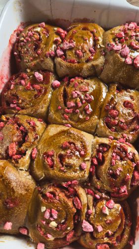 Recette Brioche roulée praline rose