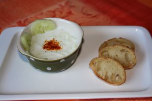 Recette Concombre au yaourt de Corentin