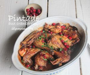 Recette Pintade aux cranberries