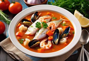 Recette Facile : soupe de poissons et crustacés savoureuse