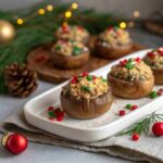 Recette Best Christmas Stuffed Mushrooms – Sausage Cream Cheese Filling