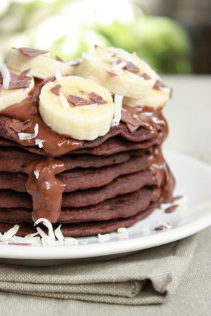 Recette Pancakes à la farine de sarrasin et cacao (véganes et sans gluten)