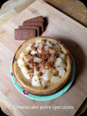 Recette Cheesecake poire speculoos