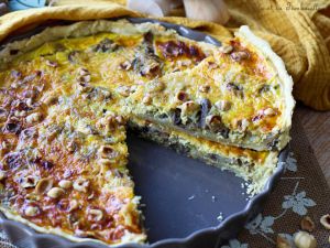 Recette Quiche aux échalotes, champignons & comté