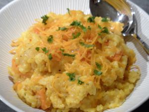 Recette Risotto au potimarron et à la mimolette