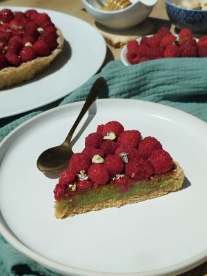 Recette Tarte framboise pistache