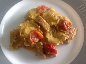 Recette Raviolis au poulet et tomates au Cookeo