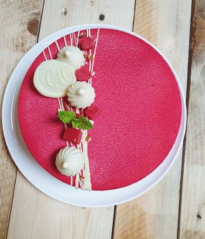 Recette Entremets vanille rhubarbe fraise
