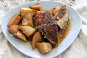 Recette Rouelle de porc aux pommes de terre