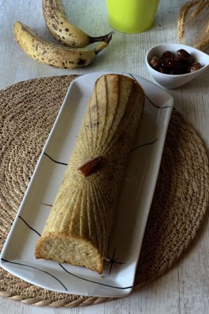 Recette Gâteau d'avoine, bananes aux éclats de dattes