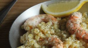 Recette One pot de petites pâtes, crevettes, crème d'aneth & citron