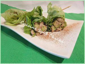 Recette Rouleaux de laitue thon et avocat