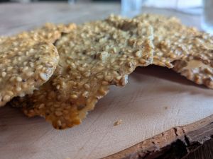 Recette Crackers/tuiles au sésame pour l'apéritif