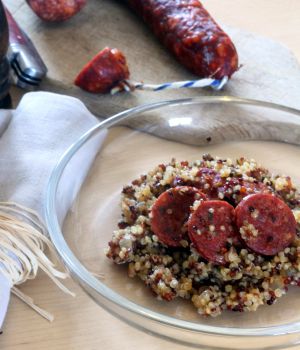 Recette Quinoa façon risotto au chorizo