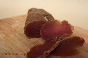 Recette Filet mignon de porc séché maison – 158 kcal