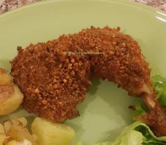Recette Cuisses au poulet croustillantes au four/ Crispy chicken tighs oven-baked