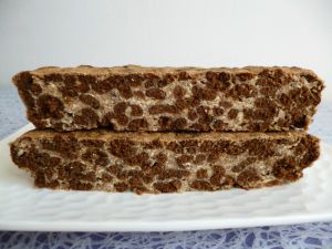 Recette Tofucake coco aux céréales cacaotées complètes (diététique, végan, sans gluten ni oeuf ni beurre, riche en fibres et protéines)