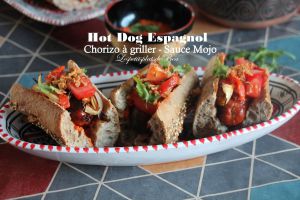 Recette Hot dog espagnol (chorizo à griller et sauce mojo)