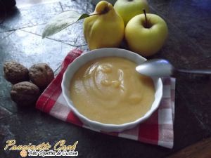 Recette Compote pommes/coings à la vanille et fève tonka
