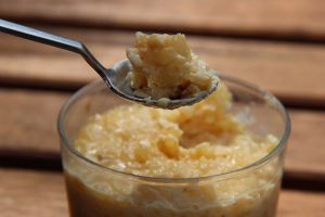 Recette Riz au lait poire caramel au beurre salé