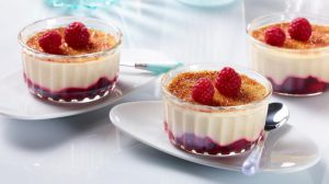 Recette Crème brûlée framboise au cookeo