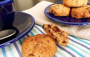 Recette Cookies chocolat et noix {vegan, sans gluten, sans matières grasses}