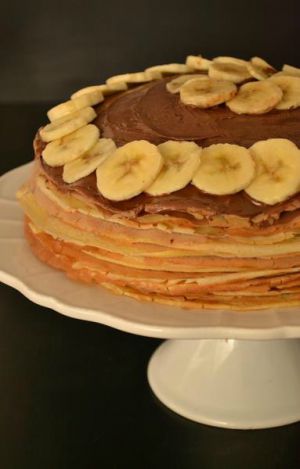 Recette Gâteau de crêpes Nutella et banane