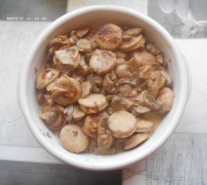 Recette Boudins Blancs aux Champignons !