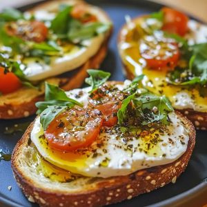 Recette Tartines Chèvre Gourmandes : Recette Facile et Savoureuse