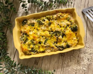 Recette Gratin de brocoli au riz et au thon