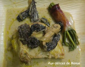 Recette Suprêmes de poularde aux morilles et vin jaune