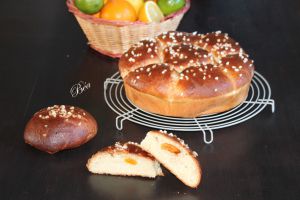 Recette Brioche au lait ribot fourrée aux abricots moelleux